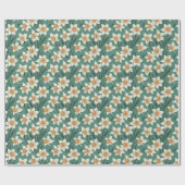 Spring Summer Daisies Floral ラッピングペーパー (フラット)