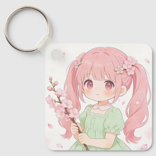 Spring & Summer Girls Keychain キーホルダー (正面)