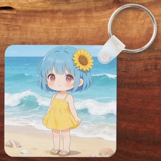 Spring & Summer Girls Keychain キーホルダー (裏面)