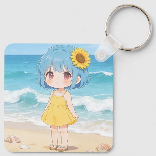 Spring & Summer Girls Keychain キーホルダー (裏面)