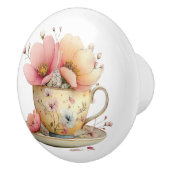 Spring Tea Cup of Tulips セラミックノブ (右)
