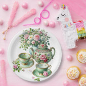 Spring Tea Party ペーパープレート (パーティー)