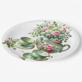 Spring Tea Party ペーパープレート (アングル)