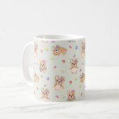 Spring teddy bear コーヒーマグカップ (正面左)