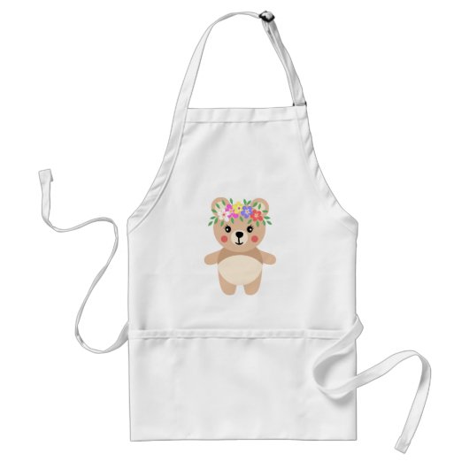 Spring teddy bear スタンダードエプロン (正面)