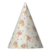 Spring teddy bear パーティーハット (裏面)