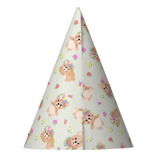 Spring teddy bear パーティーハット (裏面)