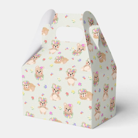 Spring teddy bear フェイバーボックス (正面サイド)