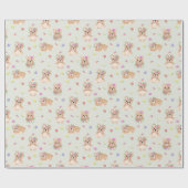 Spring teddy bear ラッピングペーパー (フラット)