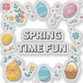 Spring Time Easter | Pascua Primavera シール (正面)