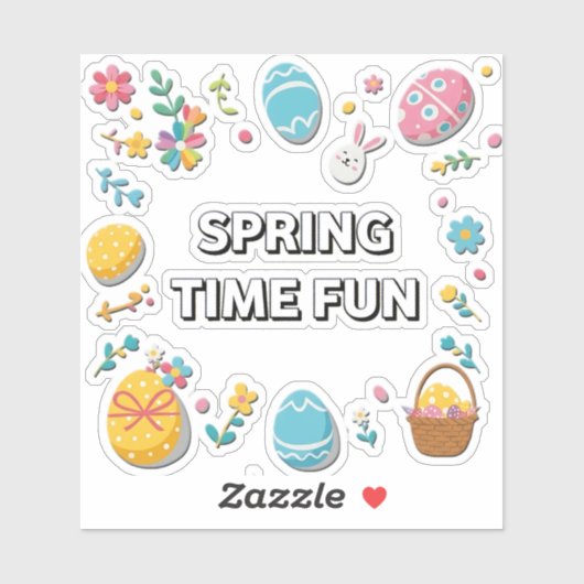 Spring Time Easter | Pascua Primavera シール (シート)