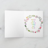 Spring Time Flowers Thank You  カード (内部)