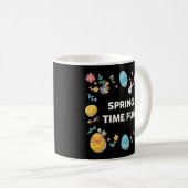 Spring Time Fun Flowers and Easter Eggs Coffee Mug コーヒーマグカップ (正面右)