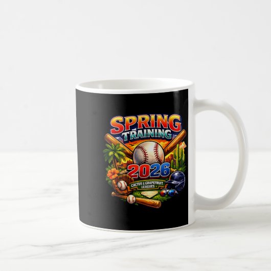 Spring Training 2026 Baseball Fan Design Retro Pal コーヒーマグカップ (右)