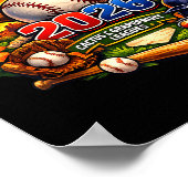 Spring Training 2026 Baseball Fan Design Retro Pal ポスター (角)