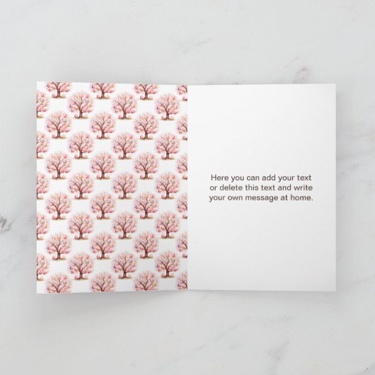 Spring Tree Easter Egg Hunt サンキューカード (内部)