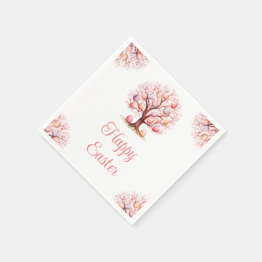 Spring Tree Easter Egg Hunt スタンダードカクテルナプキン (角)