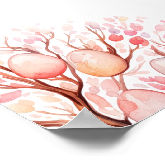 Spring Tree Easter Egg Hunt ポスター (角)