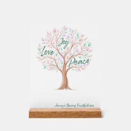 Spring Tree with Scripture – Personalized Easter アクリルサイン