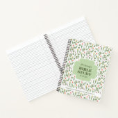Spring Tulips Pattern Personalized Bible Study ノートブック (内部)