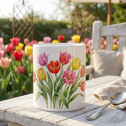Spring tulips Specialty Mug ジャンボコーヒーマグカップ