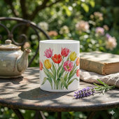 Spring tulips Specialty Mug ジャンボコーヒーマグカップ