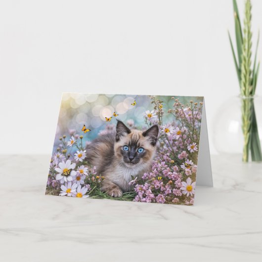 Spring Vernal Equinox Ostara Blessing with Pretty  カード (正面)