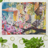 Spring Village キッチンタオル (折り畳み)