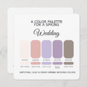 Spring Wedding Color Palette 2026 Card 招待状 (正面/裏面)