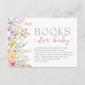 Spring Wildflower Baby in Bloom Book Request エンクロージャーカード (正面)