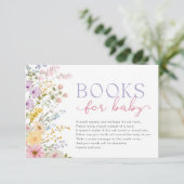 Spring Wildflower Baby in Bloom Book Request エンクロージャーカード (スタンド正面)