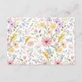 Spring Wildflower Baby in Bloom Book Request エンクロージャーカード (裏面)