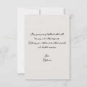 Spring Wildflower Border Wedding Congratulations カード (裏面)