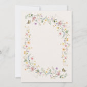 Spring Wildflower Butterfly Bridal Tea 招待状 (裏面)