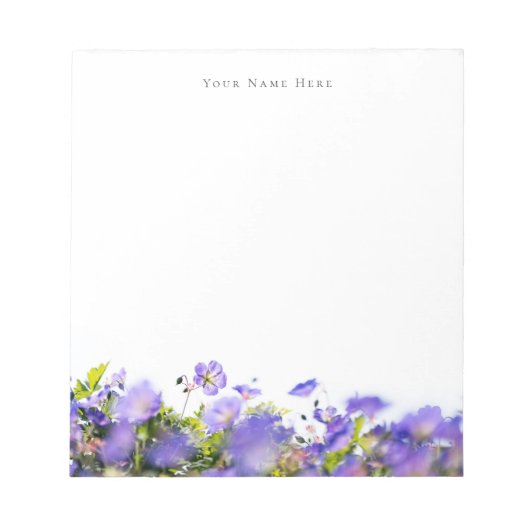 Spring wildflower customizable Notepad ノートパッド (正面)