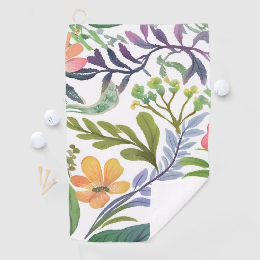 Spring Wildflower Florals | Flower Fields  ゴルフタオル (インサイチュ)