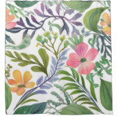Spring Wildflower Florals | Flower Fields  シャワーカーテン (正面)