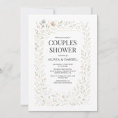 Spring Wildflower Garden Couples Shower 招待状 (正面)