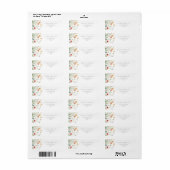 Spring Wildflower Garden Wedding Return Address ラベル (フルシート)