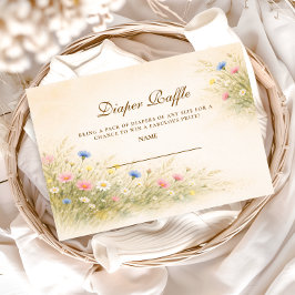 Spring Wildflower Meadow Diapper Raffle エンクロージャーカード