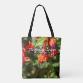 Spring Wildflower Meadow Floral Cotton Tote トートバッグ (裏面)