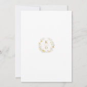 Spring Wildflower Meadow Garden Wedding 招待状 (裏面)