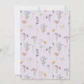 Spring Wildflower Meadow Garden Wedding   招待状 (裏面)