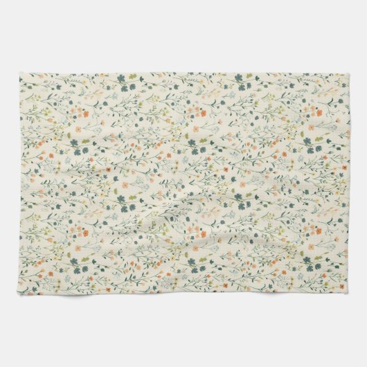 Spring Wildflower Meadow Kitchen Towels キッチンタオル (横)