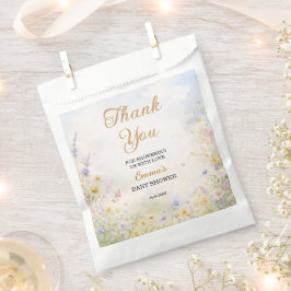 Spring Wildflower Meadow Pastel Garden Floral フェイバーバッグ