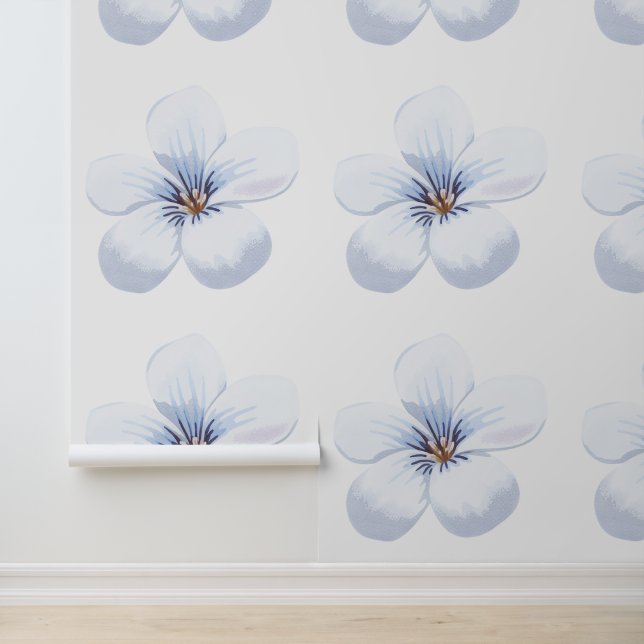 Spring Wildflower Meadow Textured Wallcovering 壁紙 (アプリケーション)