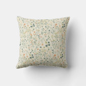 Spring Wildflower Meadow Throw Pillow クッション (裏面)