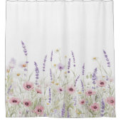 Spring Wildflowers シャワーカーテン (正面)