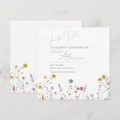 Spring Wildflowers セーブザデート (正面/裏面)