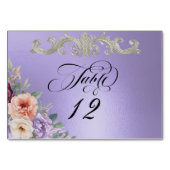 Spring Wildflowers - Blue Lilac テーブルナンバー (裏面)
